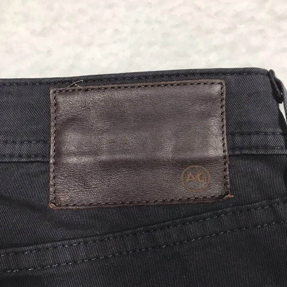 ADRIANO GOLDSCHMIED Matchbox Jean Men 30x34 Black Slim Straight Stretch USA